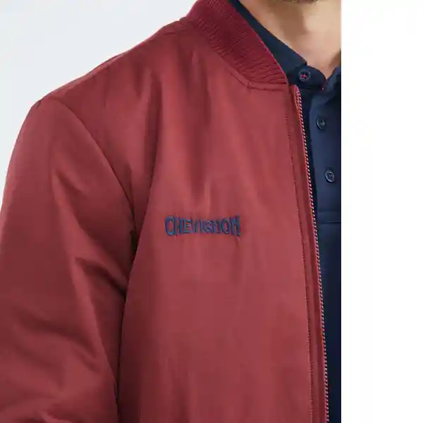 Chaqueta Bomber Hombre Rojo Oscuro Talla XL Chevignon