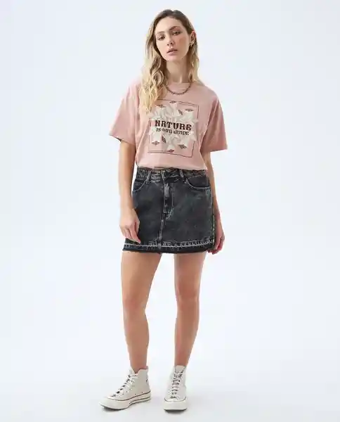 Falda Mujer Negro Talla 6 342E000 AMERICANINO 
