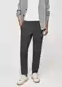 Pantalón Murlo Gris Talla 42 Hombre Mango