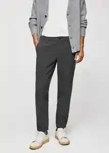 Pantalón Murlo Gris Talla 42 Hombre Mango