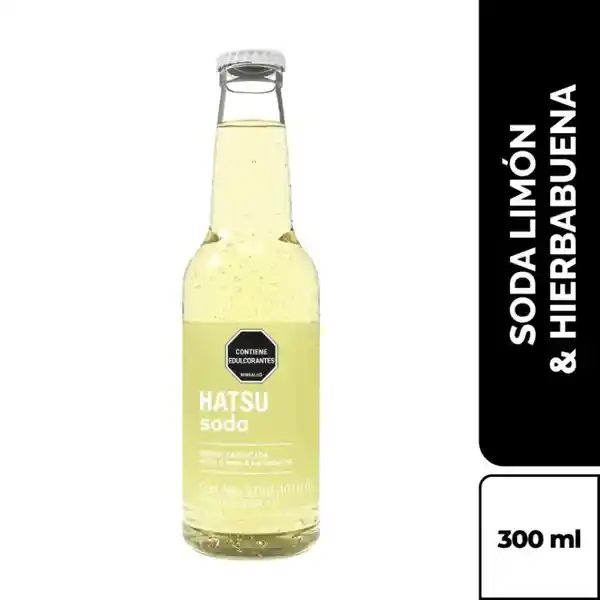 Hatsu Soda Limón y Hierbabuena 300 mL