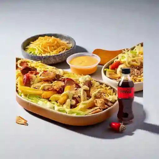 Combo Salchipapa Trifasica +Cocacola S/az 400ml