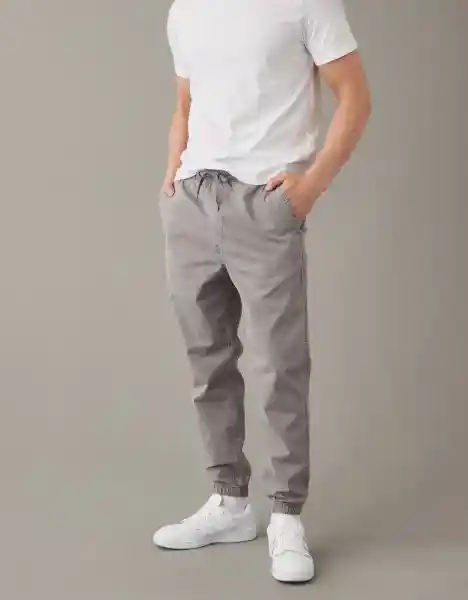 Pantalón Ajustable Hombre Gris Talla Small American Eagle