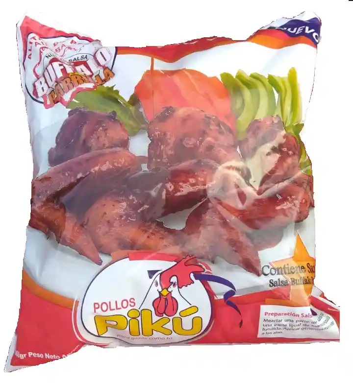 Pollos Pikú Alitas Salsa Buffalo Parrilla