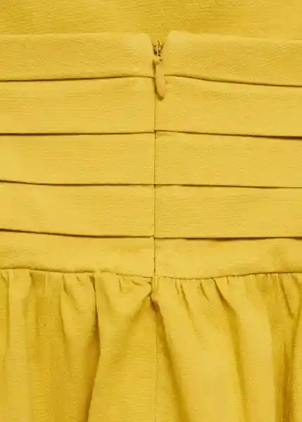 Vestido Ziti Amarillo Talla M Mujer Mango