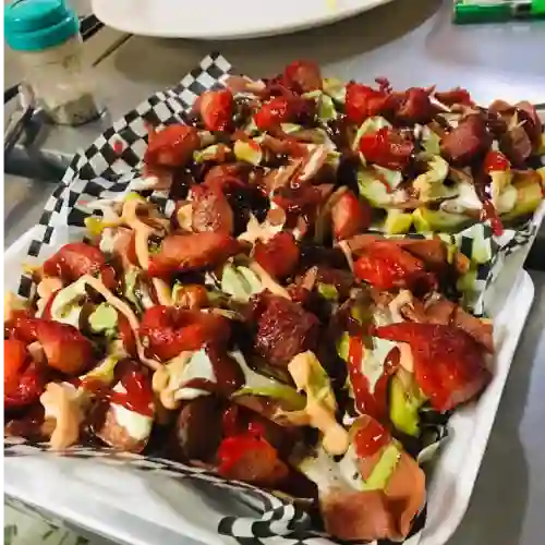 Salchipapa para 3