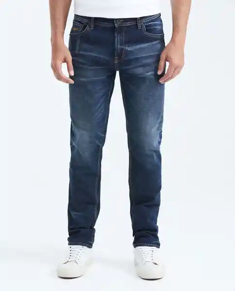 Jean Straight Fit-Morrison Azul Clásico Oscuro T 34/32 Chevignon