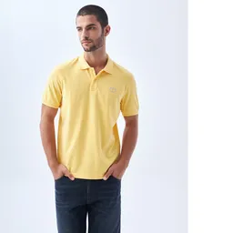 Camiseta Hombre Amarillo Talla M 802F010 Americanino