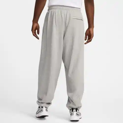 Nike Pantalón M Club Ft Oversized de Hombre Gris Talla M