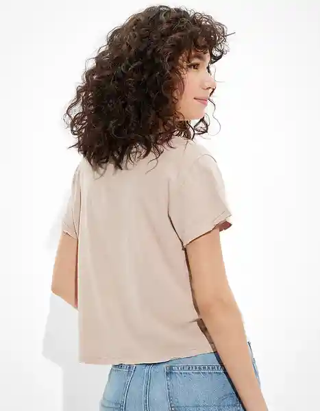 Camiseta Mujer Café Talla Small American Eagle 33757811