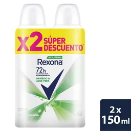Rexona Desodorante en Aerosol Stay Fresh Bamboo y Aloe Vera