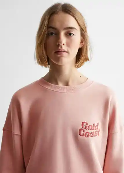 Buzo de Sudadera Gold Rosa Talla 19 Mango Teen Girl Mango