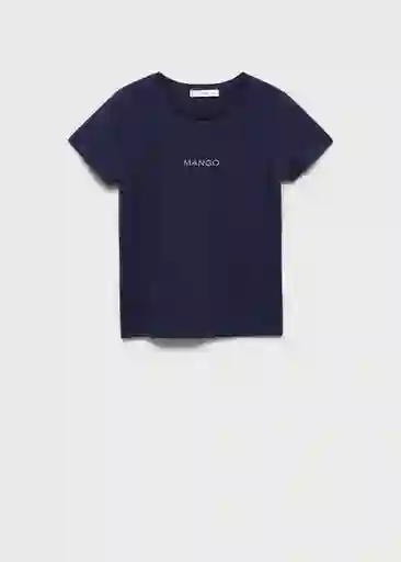 Camiseta Mangolog Navy Talla M Mujer Mango
