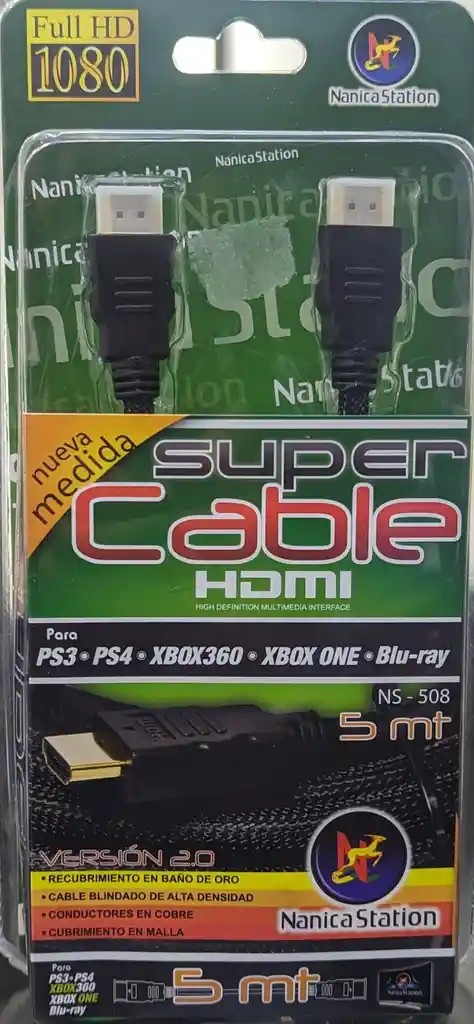 Super Cable Hdmi Ns-508 5mts