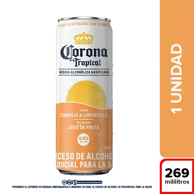 Corona Tropical Toronja y Limoncillo  - Lata 269ml x1