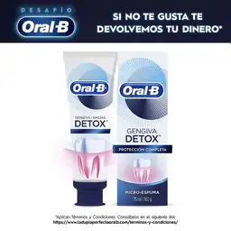 Oral-B Crema Dental Encías Detox Protección Completa Con Microespuma 75 ml