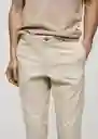 Pantalón Barna Beige Talla 46 Hombre Mango