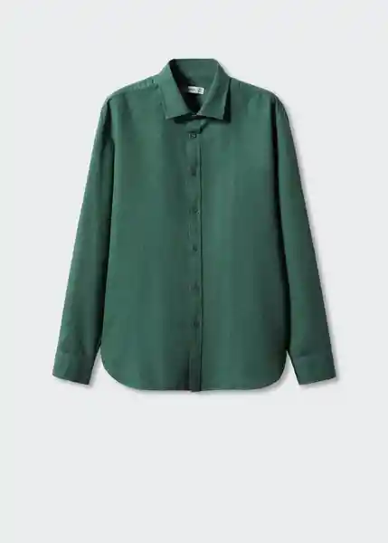 Camisa Calcuta Verde Talla S Hombre Mango