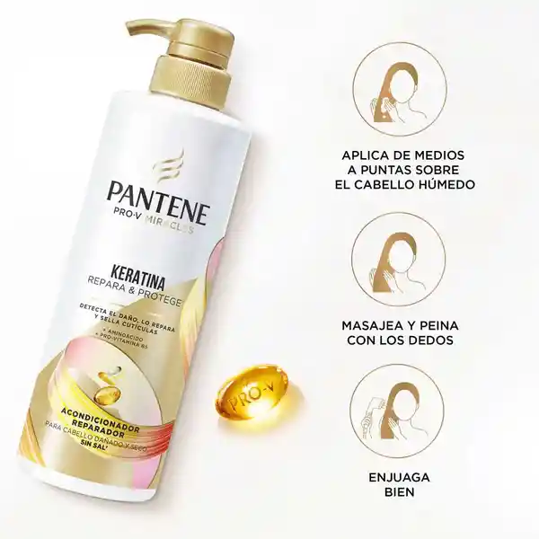 Pantene Acondicionador Sin Sal Keratina
