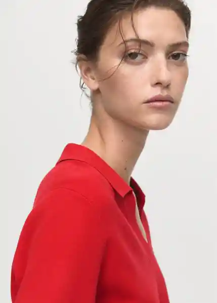 Jersey Jan Rojo Talla S Mujer Mango