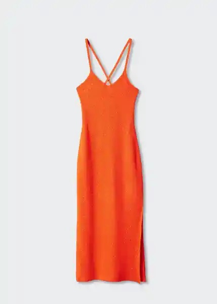 Vestido Clara Naranja Talla XL Mujer Mango