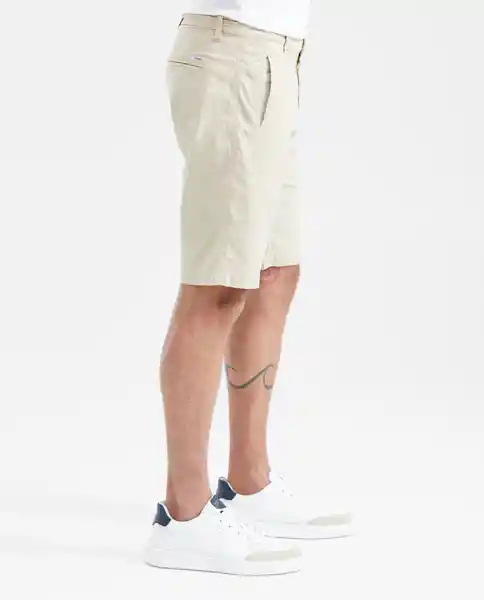 Short Elasticated Waist Crudo Beige Claro Talla 28 Chevignon