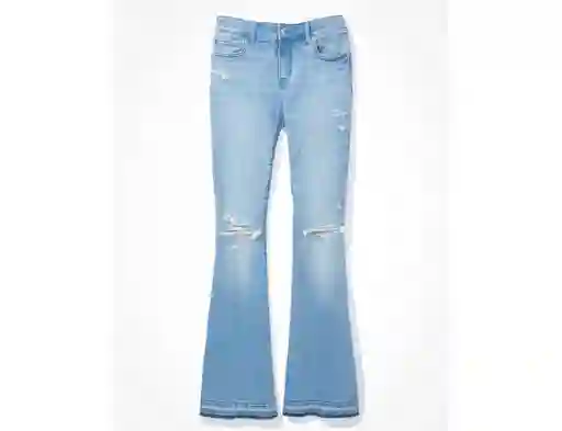 Jean Flare de Mujer Azul Talla 12 REGULAR American Eagle