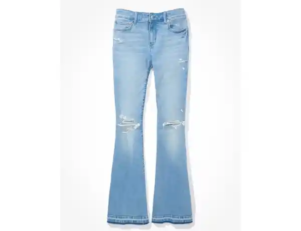 Jean Flare de Mujer Azul Talla 12 REGULAR American Eagle