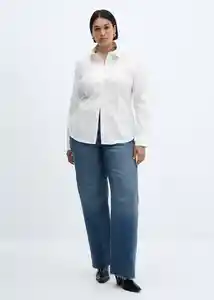 Camisa Sofía Blanco Talla M Mujer Mango