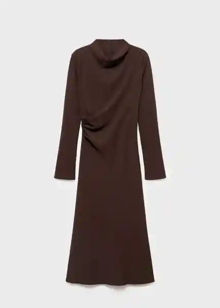 Vestido Caro Chocolate Talla XL Mujer Mango