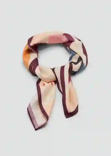Pañuelo Poppy Rosa Talla 99 Mujer Mango