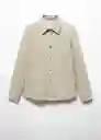 Sobrecamisa Jazz Beige Talla XL Hombre Mango