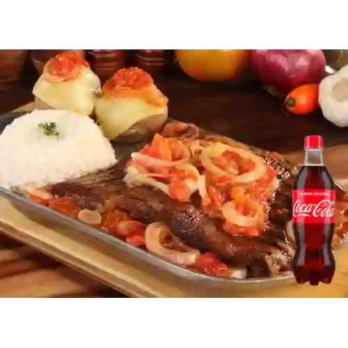 Combo Sobrebarriga Bonanza + Coca Cola Original 600ML