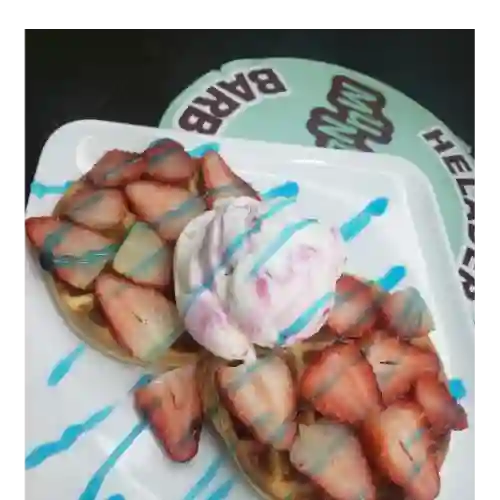 Waffles Mini Gelato con Fruta