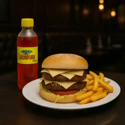 Combo Hamburguesa Doble Clásica
