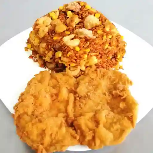 Arroz Paisa y Chuleta Personal