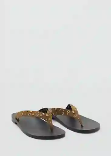 Sandalias Elena Khaki Talla 37 Mujer Mango