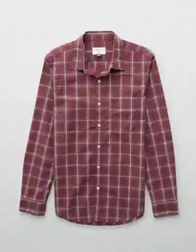 Camisa Hombre Vinotinto Talla Large 2722683 American Eagle