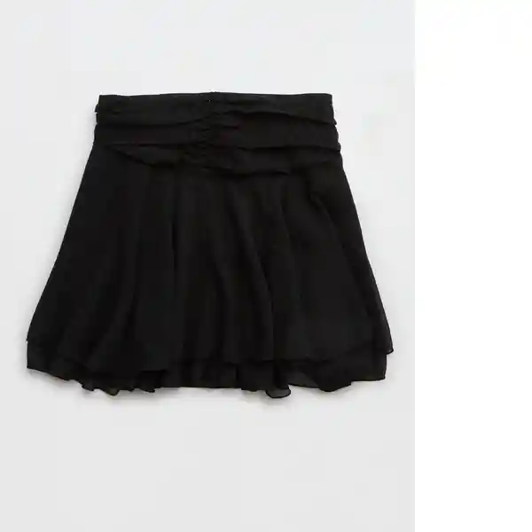 Falda Cinta Para Anudar Negro Aerie Talla Medium American Eagle