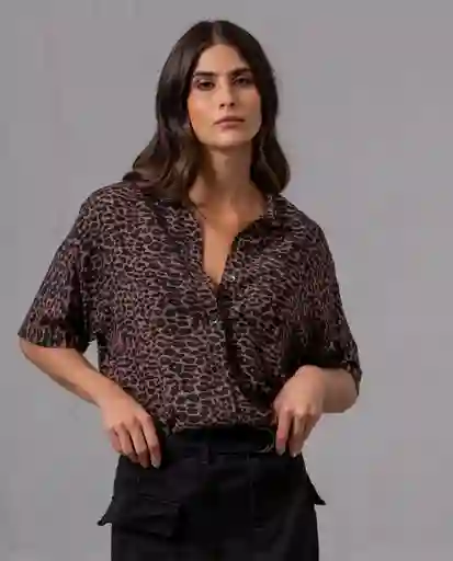 Camisa Mujer Cafe Almendra Oscuro Talla S 92087 Rifle