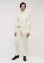 Buzo Jersey Marías Off White Talla L Hombre Mango