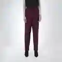 Pantalón Recto Pretina Asimétrica Rojo 6 Fuera de Serie