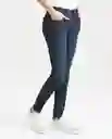 Jean Low Rise Rusty Azul Dark Ultra Oscuro Talla 6 Chevignon