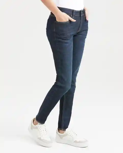 Jean Low Rise Rusty Azul Dark Ultra Oscuro Talla 6 Chevignon