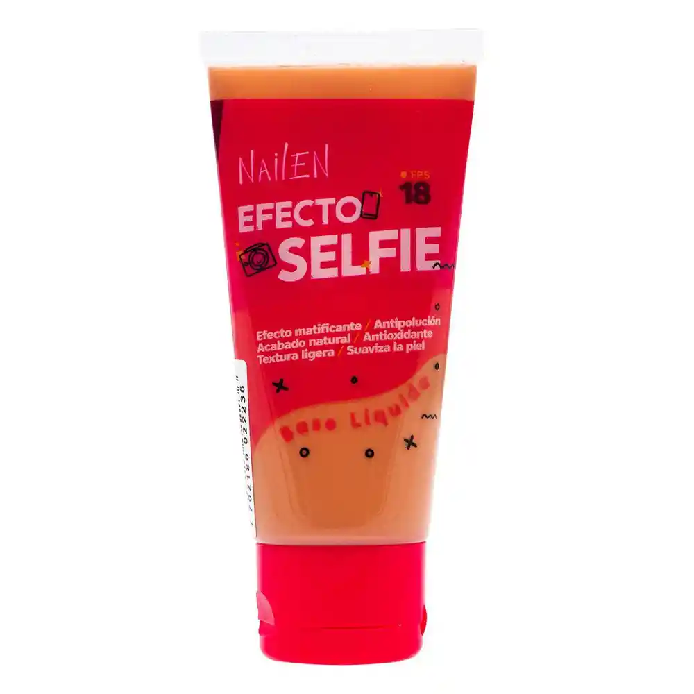 Nailen Base Líquida Efecto Selfie SPF 18 No.4 30 g