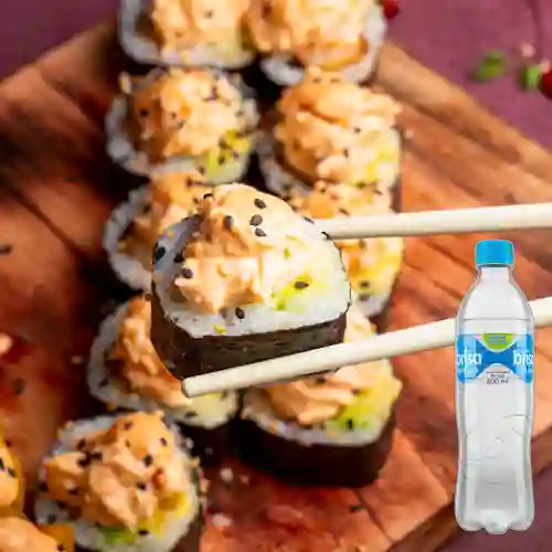 Combo Sushi Ninja Roll 10 Bocados + Agua Brisa 600 ml