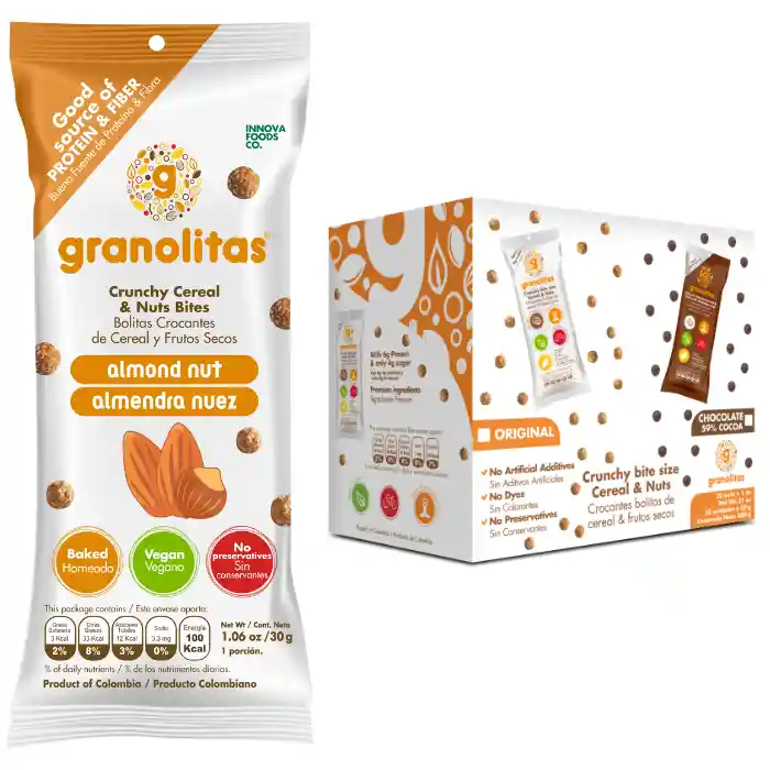 Granolitas Almendra Nuez Pack 