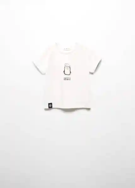 Camiseta Pingu Offwhite Talla 66 Niños Mango