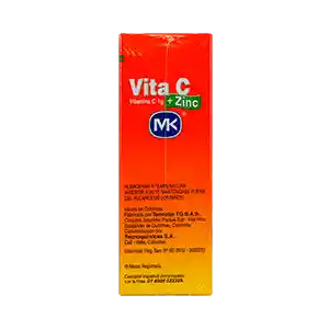 Mk Vitamina C + Zinc Sabor a Naranja Vita C Pack