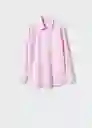 Camisa Regia Rosa Talla S Mujer Mango